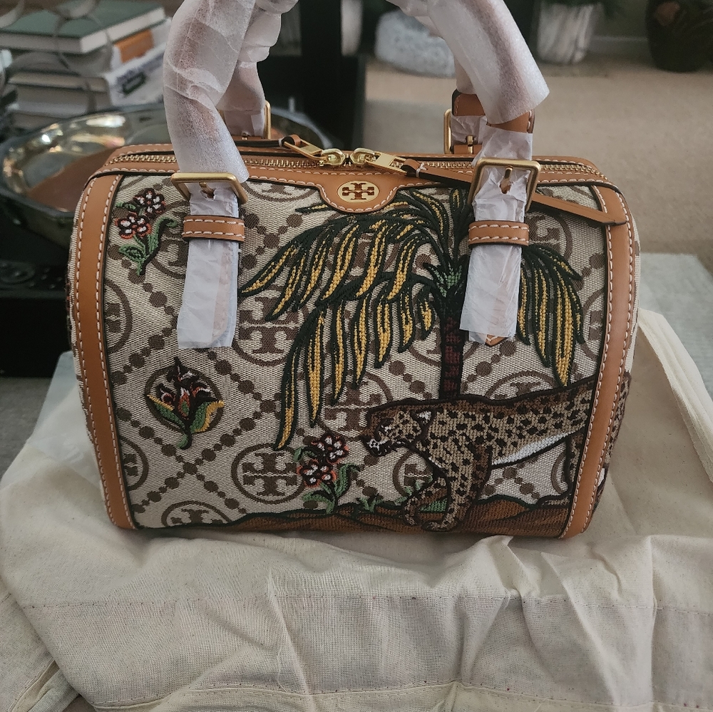 Tory Burch Embroidered Duffle